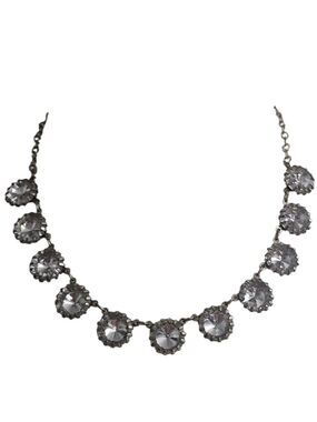 Crystal Round Pendant Necklace